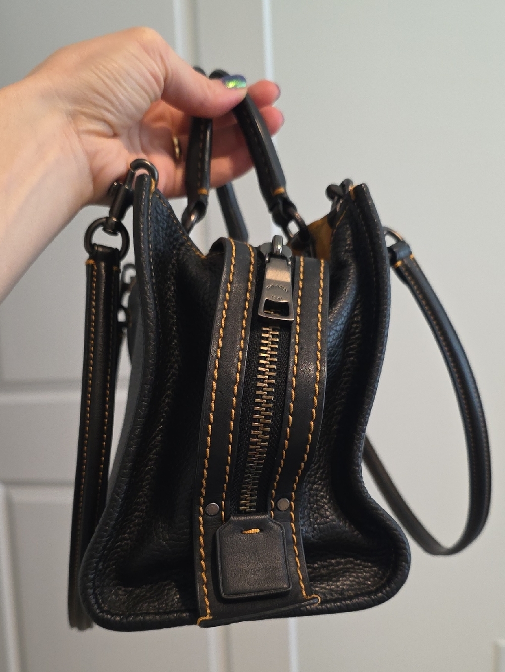 Coach Rogue 25 Pebbled Black Leather - Picture 15 of 16